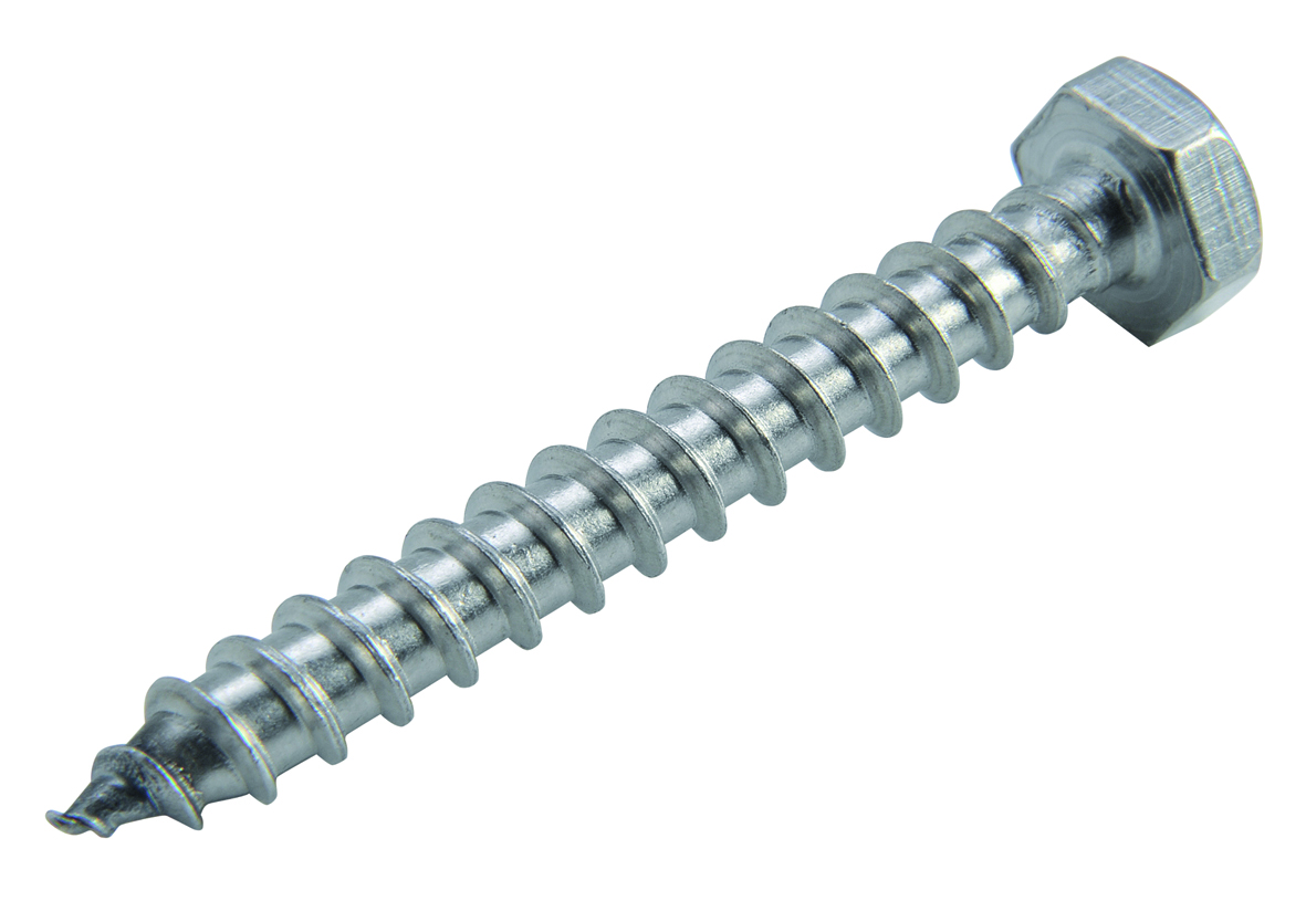 BUL INOX - Bullone inox testa esagonale filetto legno | Gia