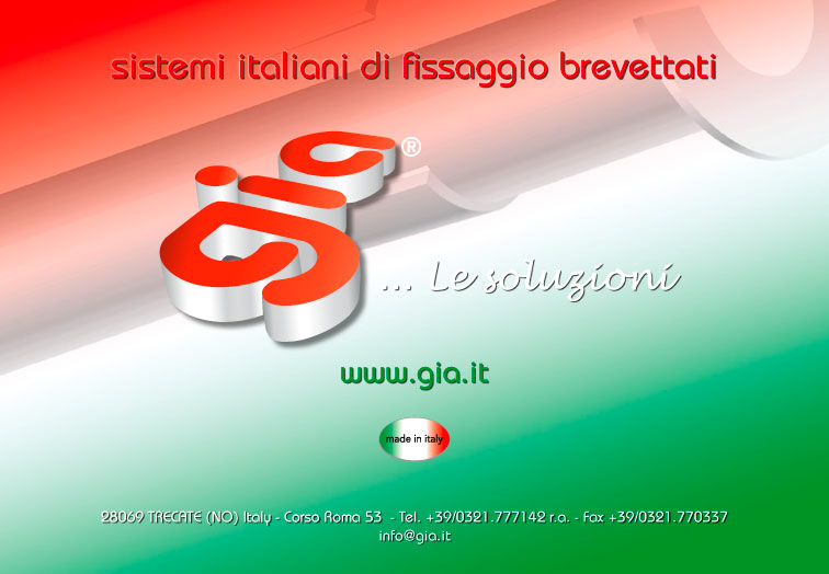 Gia - Sistemi italiani di fissaggio brevettati ...Le soluzioni