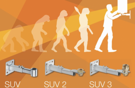 Una staffa telescopica per i vasi d'espansione